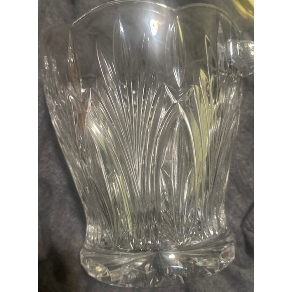 Royal Limited Bohemia Clear Crystal Champagne Bucket Czech Republic 8lbs - Picture 3 of 3